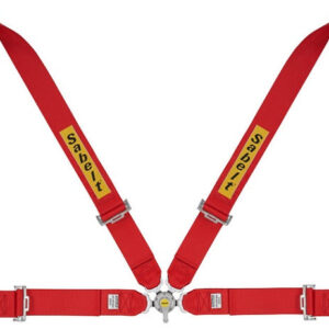 SABELT HARNESS SALOON STEEL 4PNT 3"/3" RED