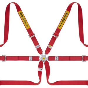 SABELT HARNESS SALOON STEEL 6PNT 2"/2" HANS RED