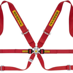 SABELT HARNESS SALOON STEEL 6PNT 3"/2" RED