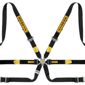 SABELT HARNESS SILVER ENDRANCE 6PNT 2"/2" HANS BLACK