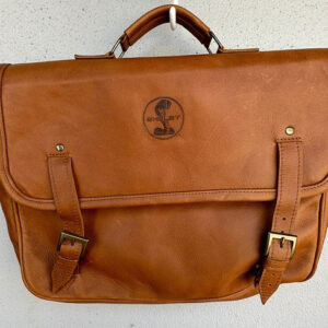 SHELBY GENUINE LEATHER BUCKLE LAPTOP BAG