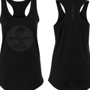 SHELBY LADIES CIRCLE TANK TOP BLACK