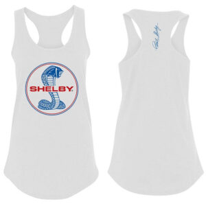 SHELBY LADIES CIRCLE TANK TOP WHITE